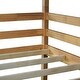 preview thumbnail 11 of 13, Wood Twin Size Bunk Bed with Guardrails, Bedroom Detachable Triple Bunk with 2 Built-in Ladders ,Oak