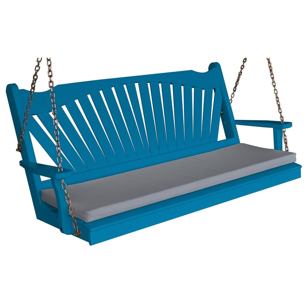 Pine 4' Fanback Swing