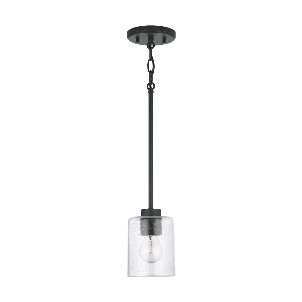 Greyson 1-light Hanging Pendant w/ Clear Seeded Glass