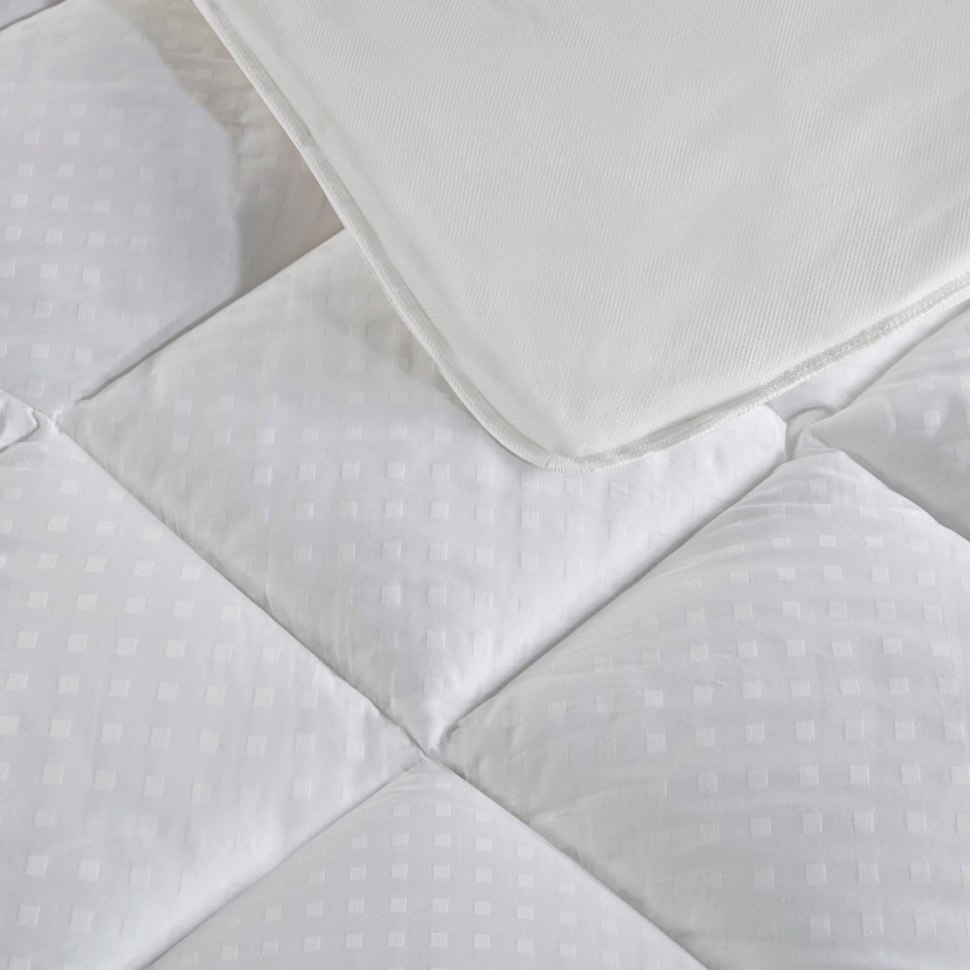 Croscill Signature White Dobby Cotton Waterproof Mattress Pad On Sale