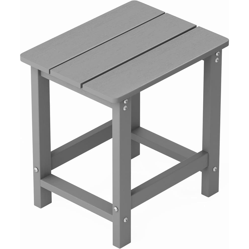 WINSOON Outside Adirondack Square Side Table, Weather Resistant Patio Table