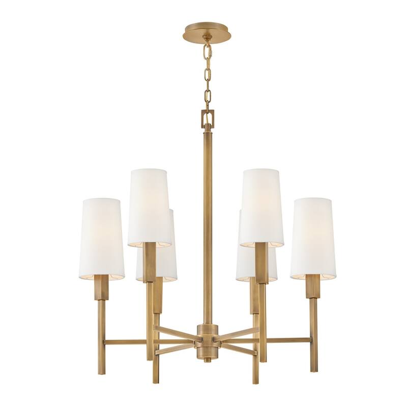 Hinkley Lighting 46455 Fenwick 6 Light 28" Wide Chandelier