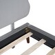 preview thumbnail 26 of 25, Full Sheep Horn Upholstered Bed, No Box Spring Needed