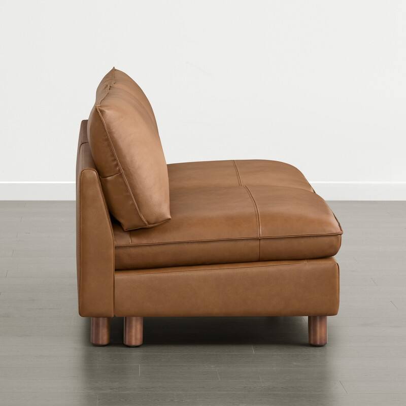 Spruce & Spring Modular Cloud Couch Sofa with Wood Legs for Living Room