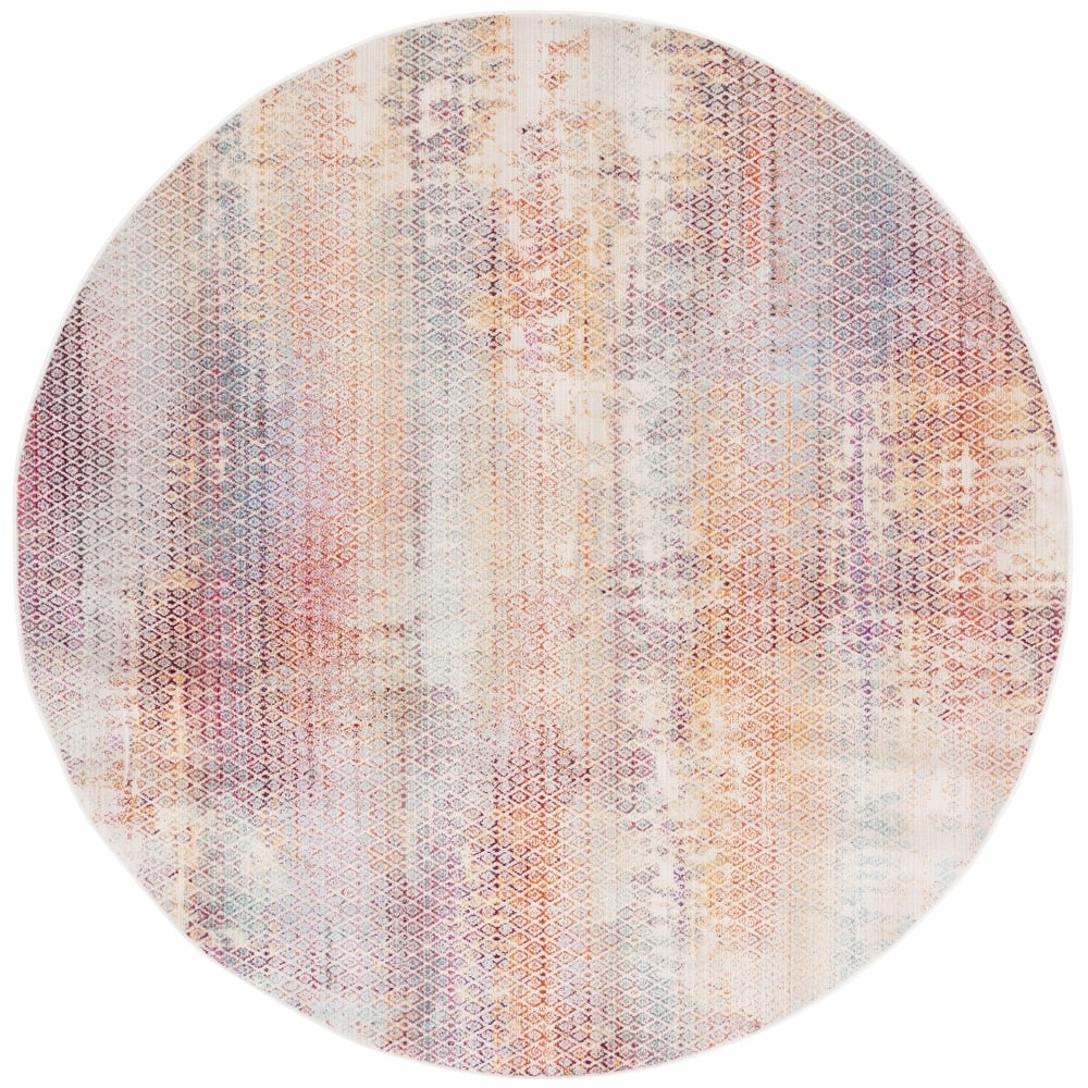 SAFAVIEH Rainbow Soldis Indoor/Outdoor Boho Waterproof Patio Backyard Rug