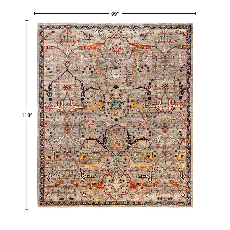 Serapi One-of-a-Kind Hand-Knotted Area Rug - Brown - 8' 3" x 9' 10"