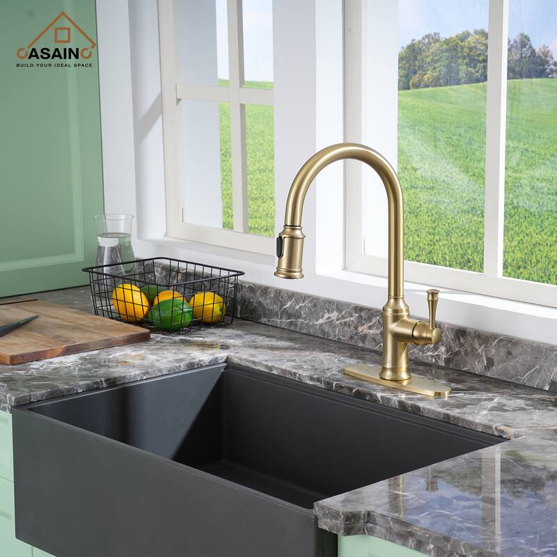 Single Handle Pull Out Sprayer Kitchen Faucet
