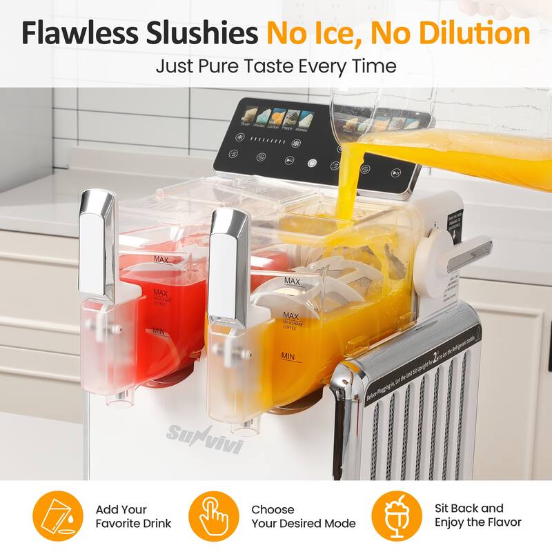 Dual-Tank Slushie Maker with Rapid Chill Technology & 5 Drink Settings