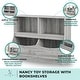 preview thumbnail 5 of 26, Stylish Kid's Toy Storage Organizer with Bookcase, Multi-Functional Nursery Storage Cubby Cabinet for Playroom and Bedroom