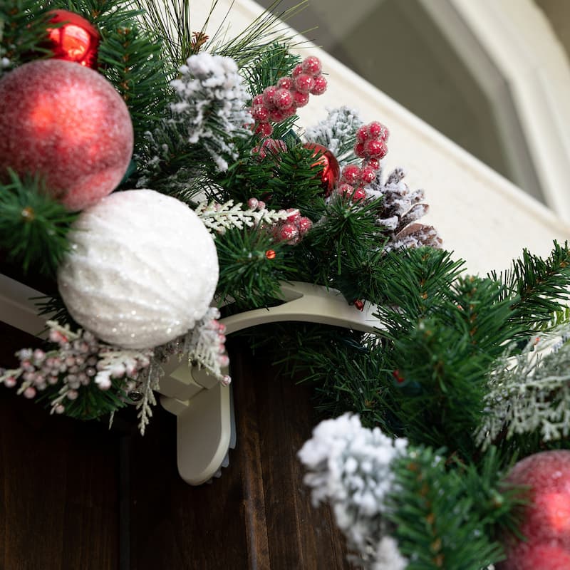 9 ft. Artificial Christmas Garland with Lights - Frosted Wonderland - Green