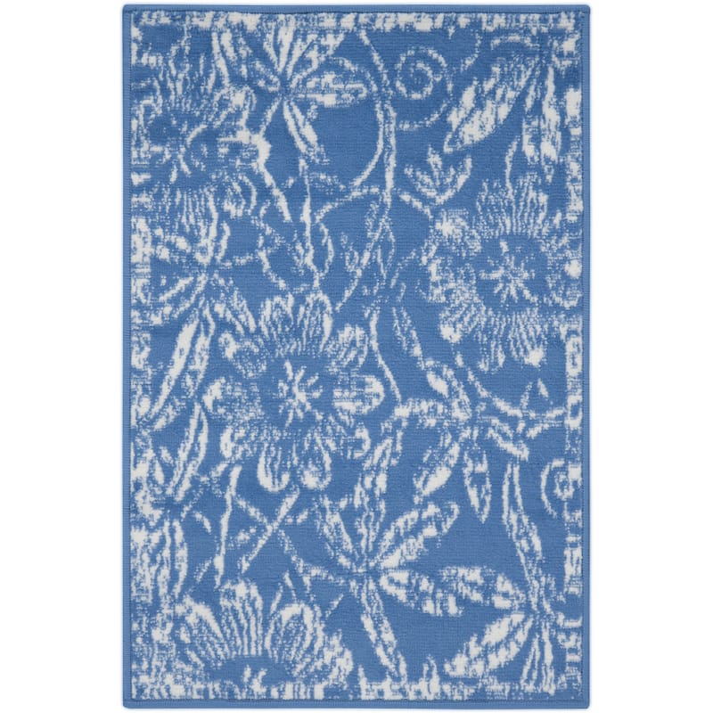 Nourison Whimsicle Country Farmhouse Floral Area Rug