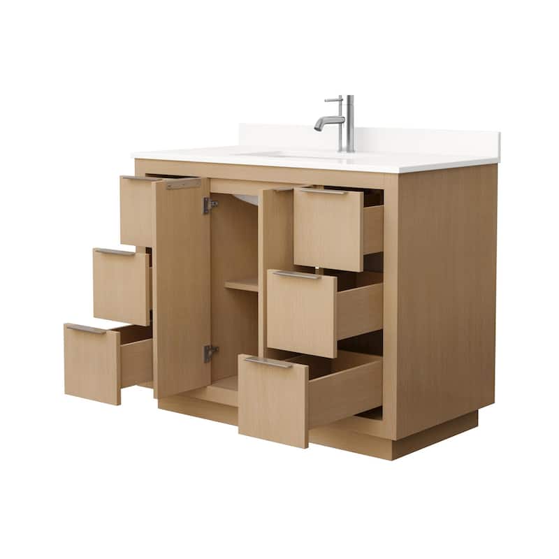 Wyndham Collection WCF282842S-QTZ-UNSMXX Maroni 42" Free Standing