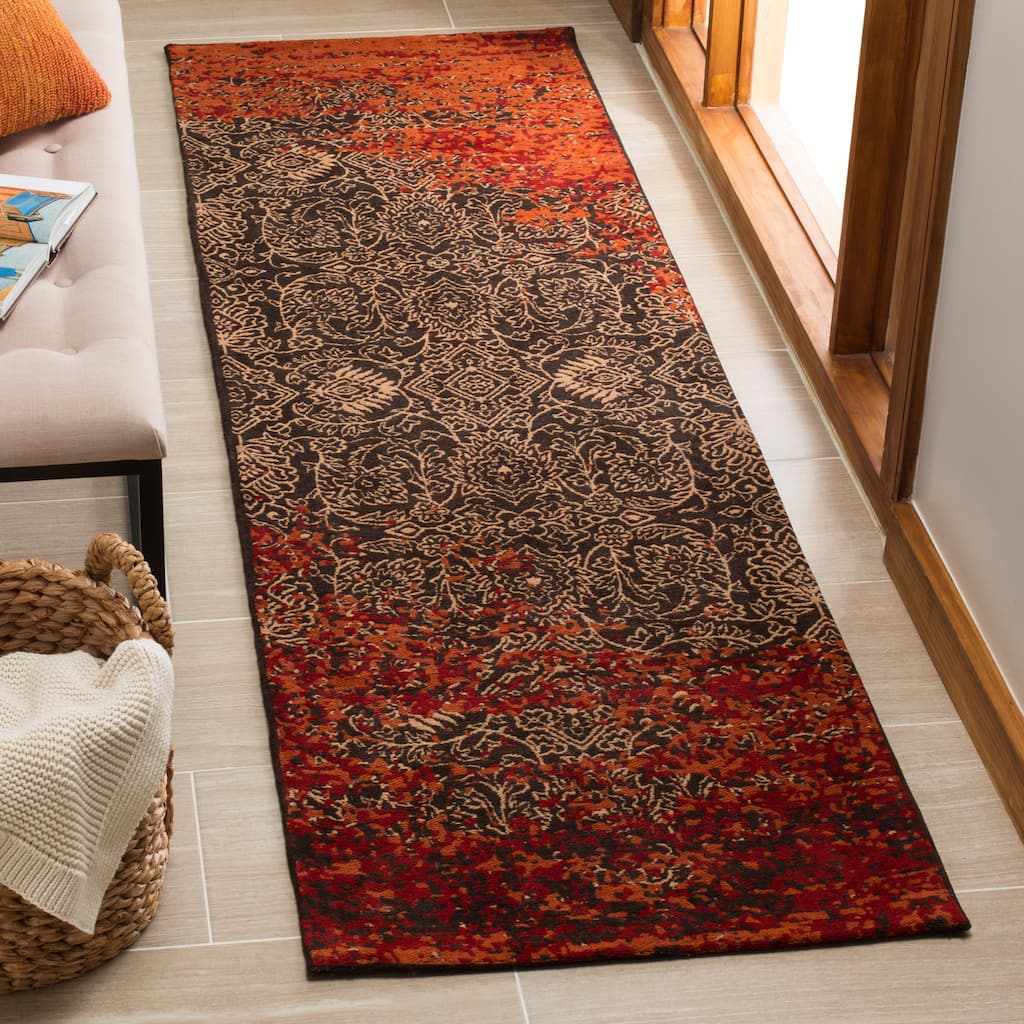 SAFAVIEH Classic Vintage Boho Justi Distressed Oriental Cotton Rug