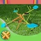 preview thumbnail 1 of 5, Outdoor Playground 360 Degree Rotating Kids Four Seats Seesaw for Age 3 Up See Saw