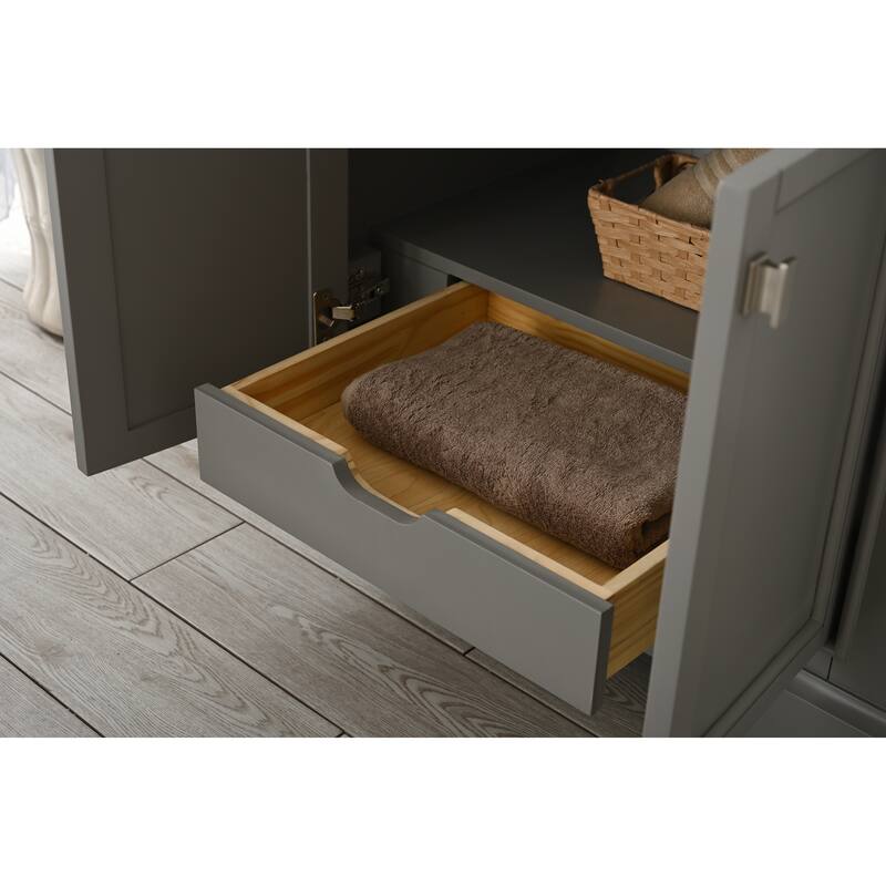 Milano 36" Single Vanity in Gray