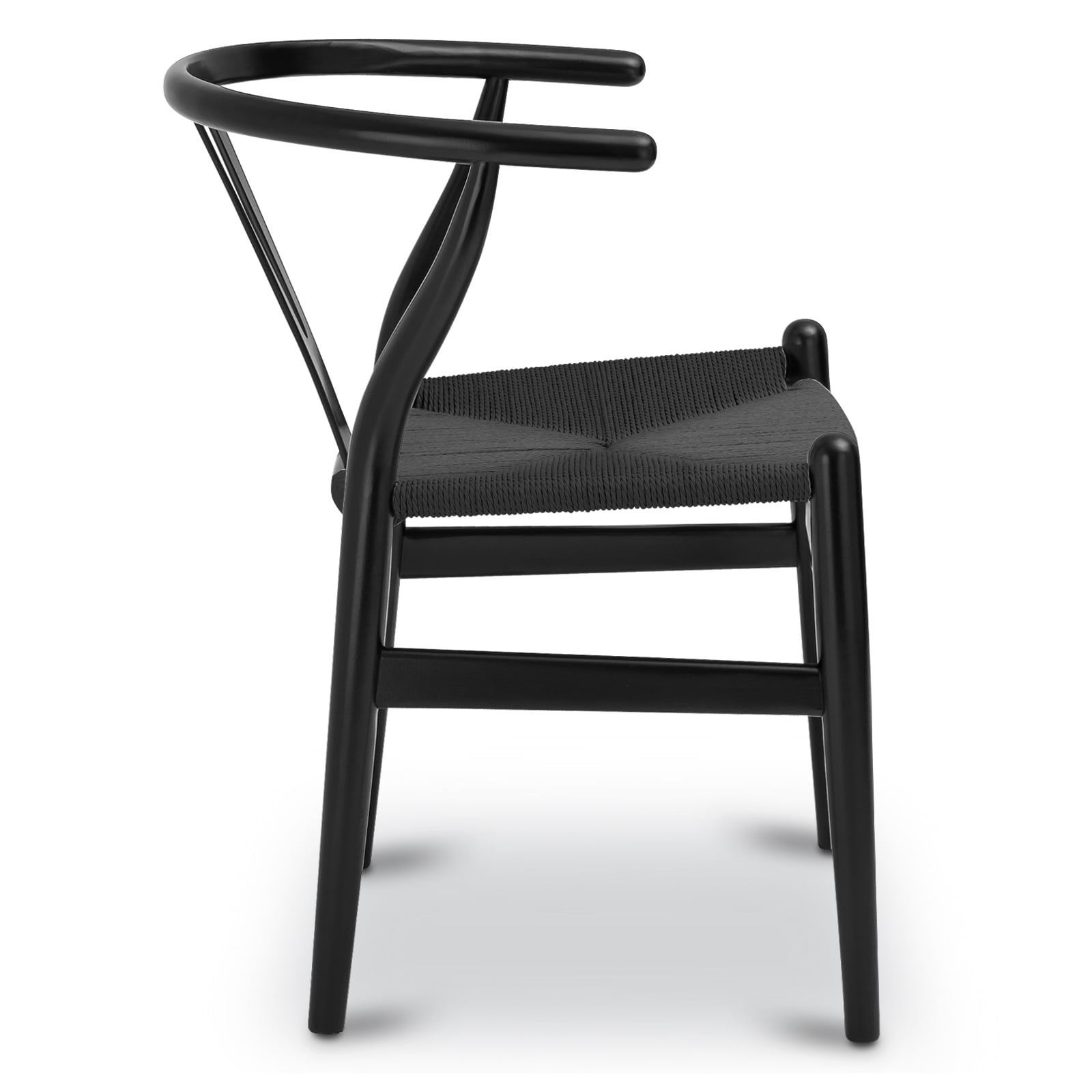 Poly & bark weave chair in black deals