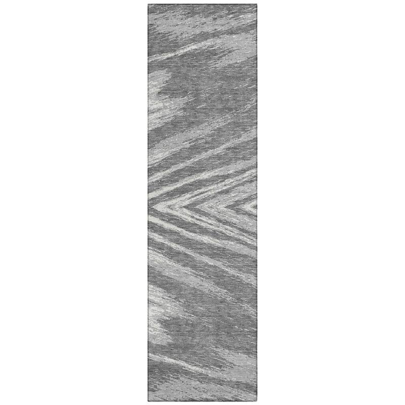 Machine Washable Indoor/ Outdoor Chantille Modern Chevron Rug