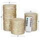 preview thumbnail 18 of 29, Resin Traditional Flameless Candle (Set of 3) - S/3 6"4"3"H