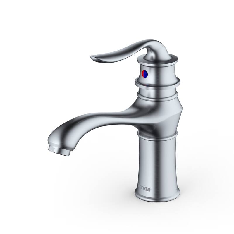 Karran Dartford Single Hole Single Handle Basin Bathroom Faucet with Matching Pop-up Drain