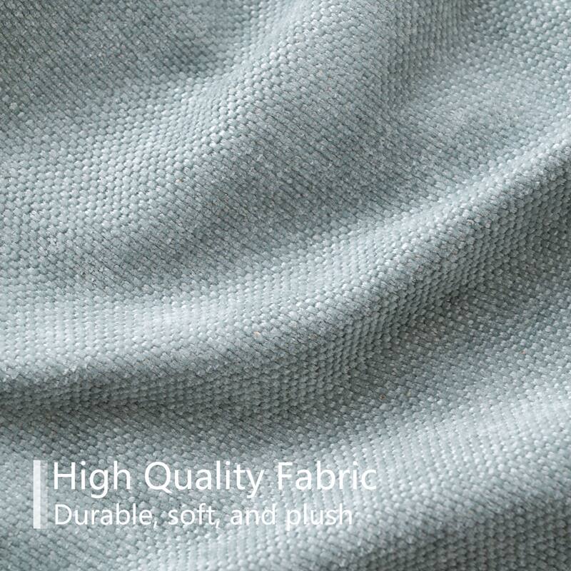 Linen Upholstered Solid Wood Dining Chair (Set of 2)