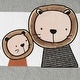 preview thumbnail 8 of 8, Lambs & Ivy Patchwork Jungle Animals 4-Piece Nursery Baby Crib Bedding Set