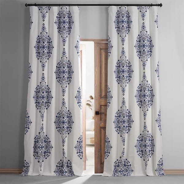 Exclusive Fabrics Kerala Printed Cotton Hotel Blackout Curtain (1 Panel