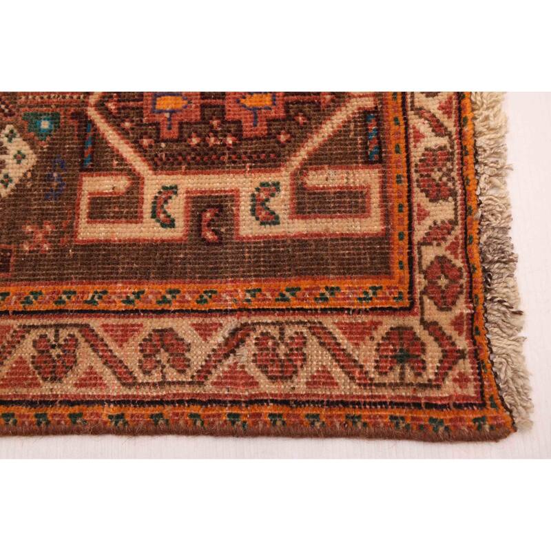 ECARPETGALLERY Hand-knotted Melis Vintage Dark Copper Wool Rug - 3'11 x 5'10