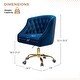 preview thumbnail 103 of 109, Modern Velvet Tufted Office Chair with Gold Metal Base by HULALA HOME