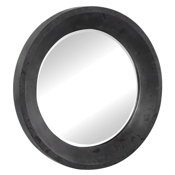 slide 2 of 6, Uttermost Frazier Round Industrial Mirror