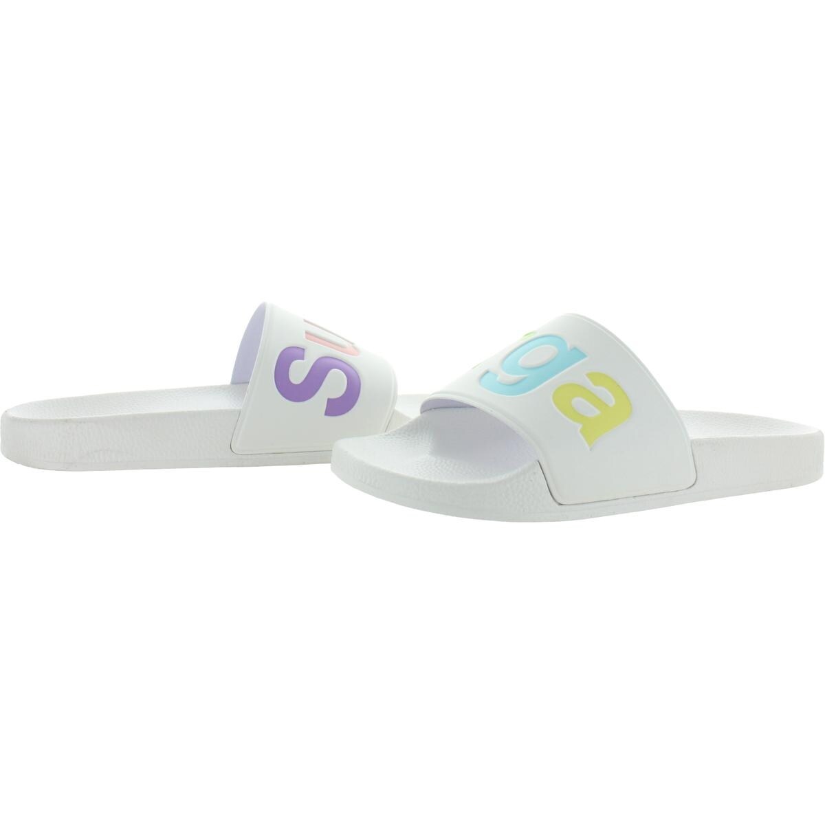 superga pink slides