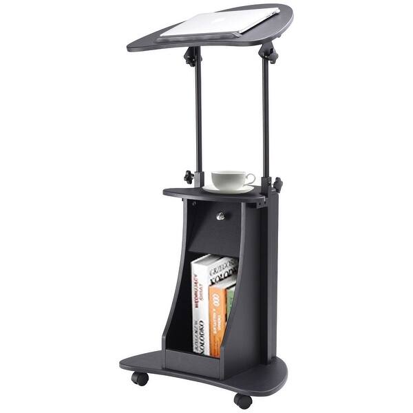 Shop Costway Height Adjustable Tilt Top Laptop Desk Table Notebook