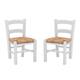 Klemm Rush Seat Kid Chairs (Set of 2) - White