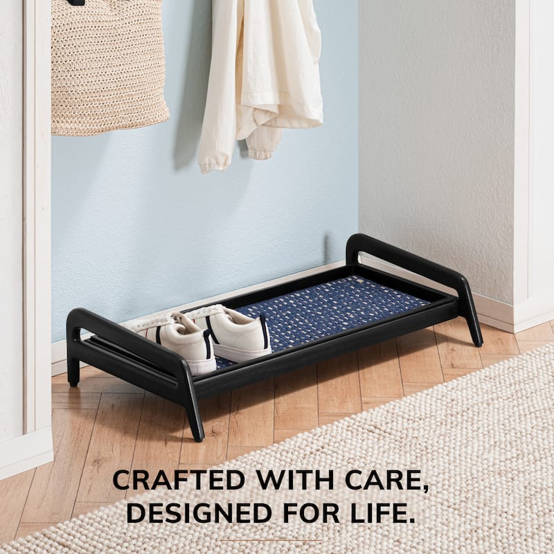 Jani Single-Tier Black Stand 3-Pair Rubber Boot Tray