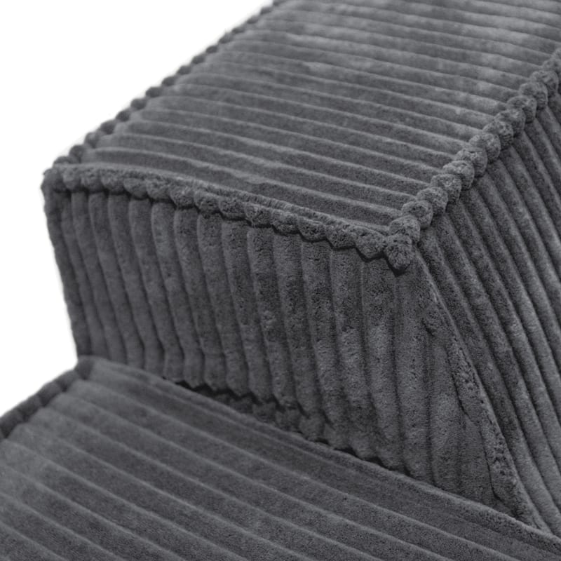 Furniture of America Navir Modern 3-Piece Chenille Foam Modular Sofa