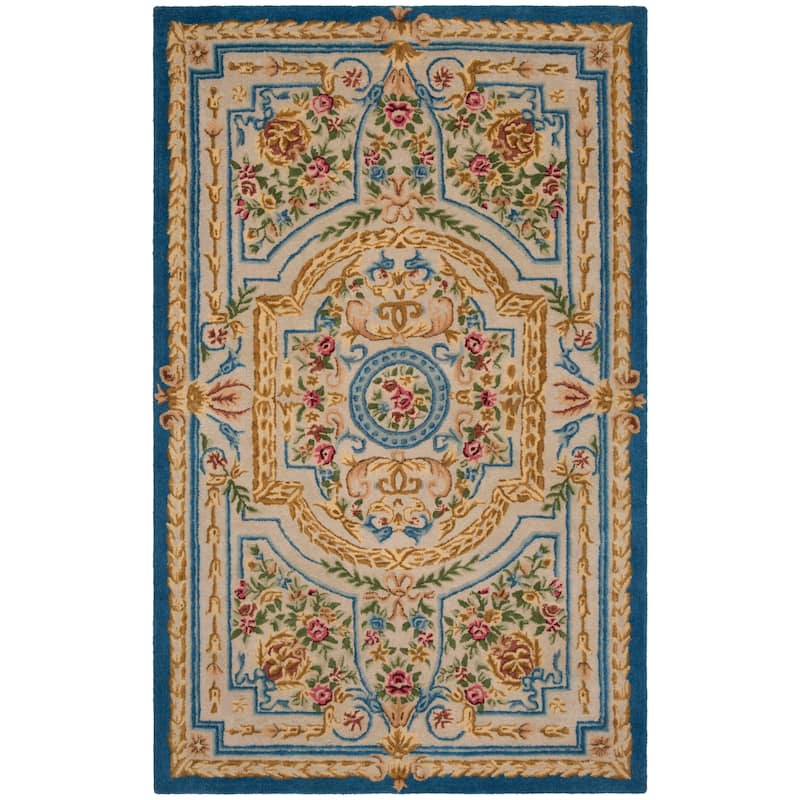 SAFAVIEH Handmade Savonnerie Abbigail Traditional Oriental Wool Rug