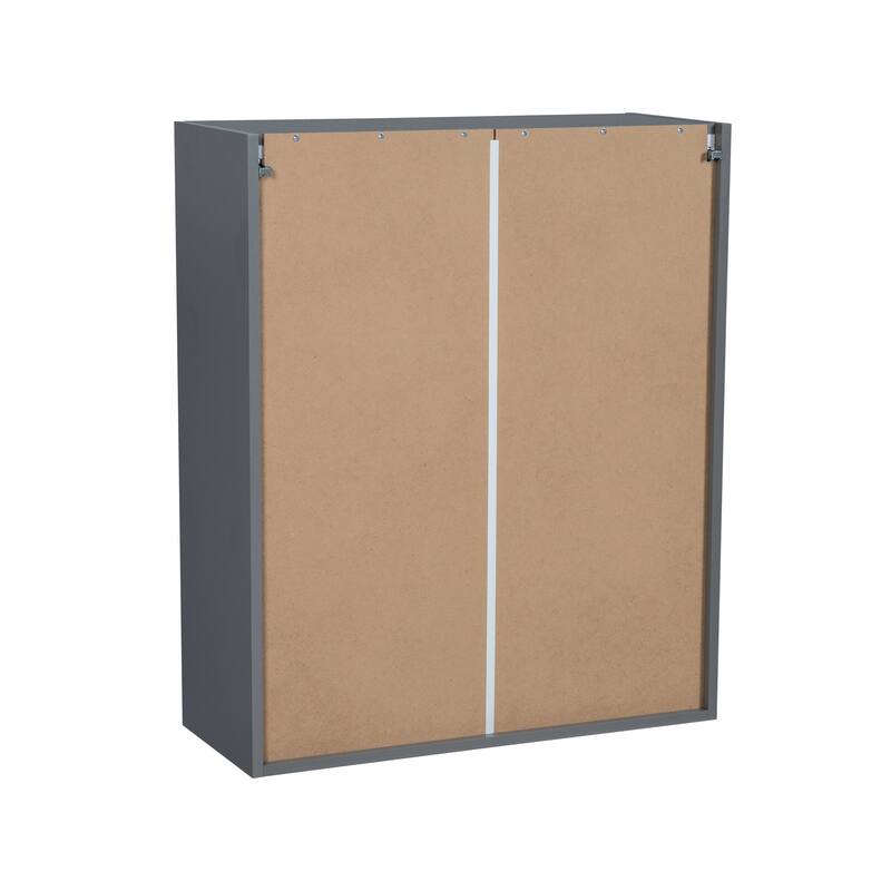 36" x 36" Wall Cabinet-Double Door-Grey - 36 x 36 x 12