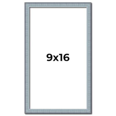 9x16 Frame Rustic Sky Blue Solid Wood Picture Frame | 0.75 Inch