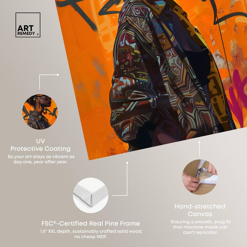 Street Wear Canvas by Art Remedy, Gallery Wrapped
