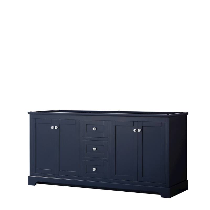 Avery 72-inch Double Vanity, No Top, No Sinks, No Mirror