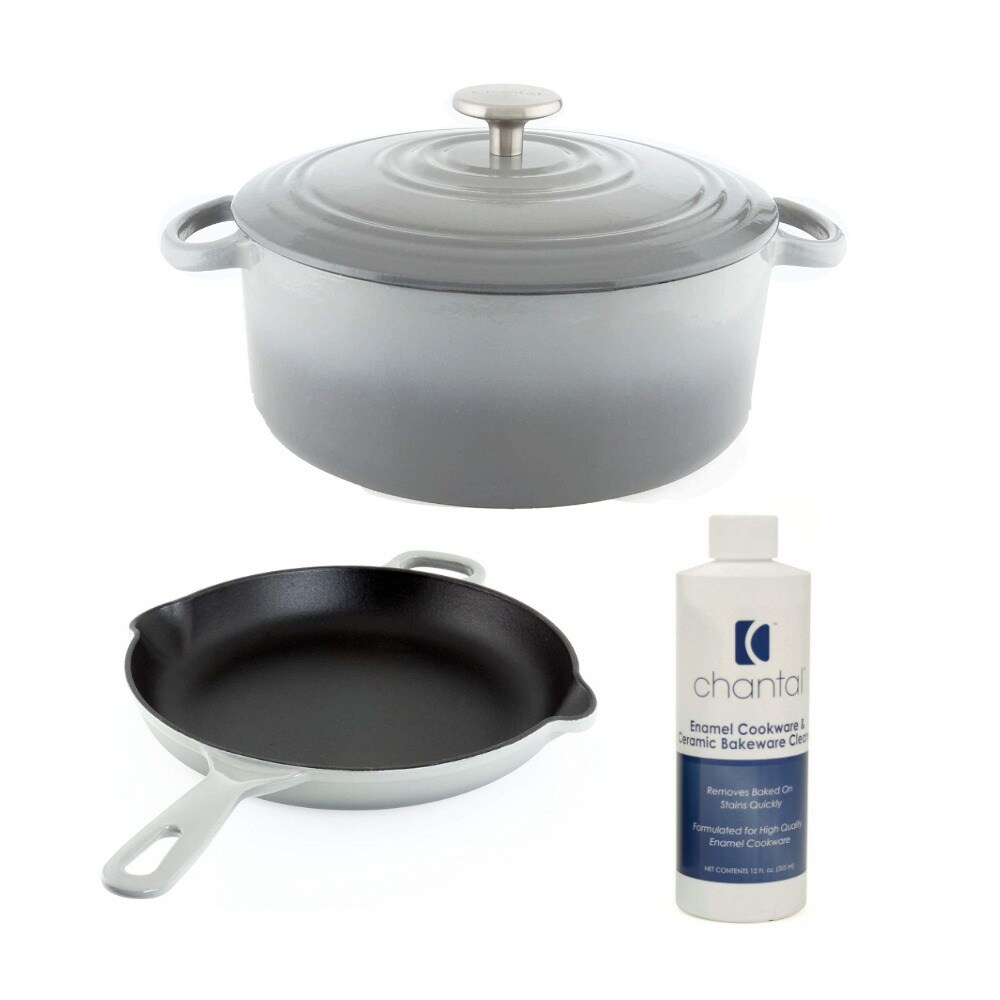 Shop Chantal Enamel 10 Cast Iron Cookware With Dutch Oven