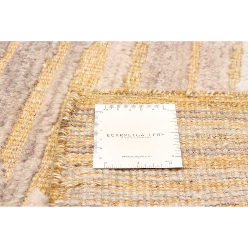 ECARPETGALLERY Hand-knotted Tangier Beige Wool Rug - 2'11 x 4'11