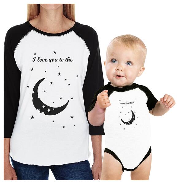Shop Moon And Back Mom And Baby Matching Baseball Shirts For