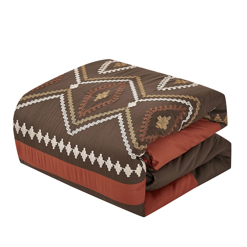 Shatex Chiriga 7 Pieces Bedding Comforter Set All-season Reversible Bed in a Bag
