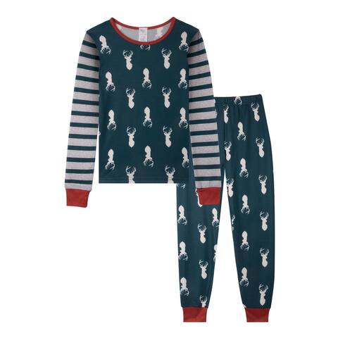 Modern Kids Little Boys Pajama Sets Moose Soft Boy PJs