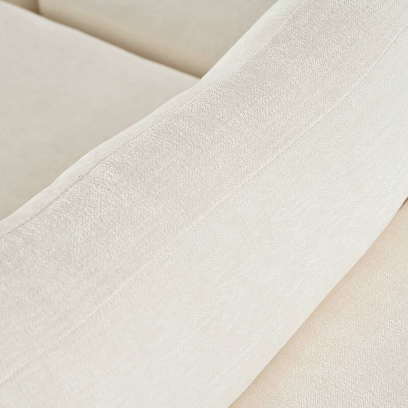 106.5'' U-Shaped 4-Seat Modular Sofa with 2 Chaise Lounges, Pillow, Anti-Wrinkle Chenille Fabric, and Comfort Foam