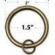 preview thumbnail 10 of 30, Set of 14 Solid Metal Window Drapery Curtain Panel Ring with Eyelet, 1.5" Inner Diameter, Fits Up to 1.25" Rod