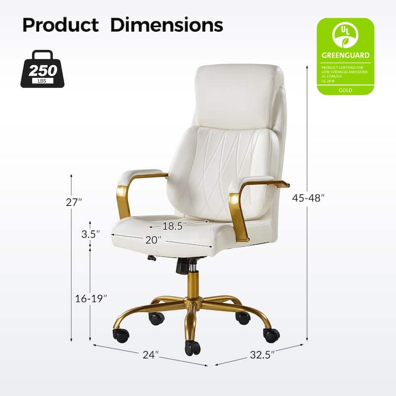 Jode Ergonomic Office Chair with Lumbar Support by HULALA HOME