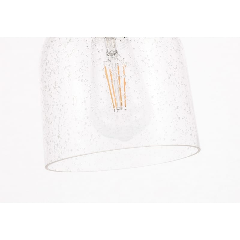 Candie 6-Inch 1-Light Clear Glass Pendant