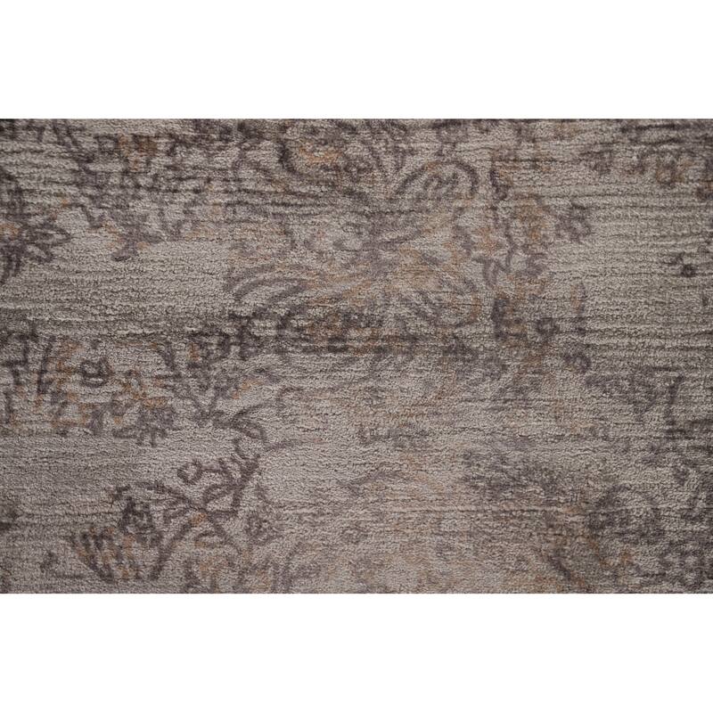 All-Over Modern Abstract Area Rug Hand-Knotted Wool Carpet - 6'7" x 9'11"