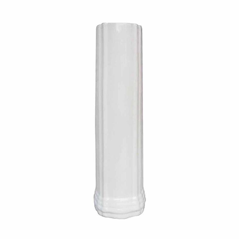 Sheffield Deluxe White Vitreous China Corner Pedestal Sink Centerset Faucet Boring Overflow